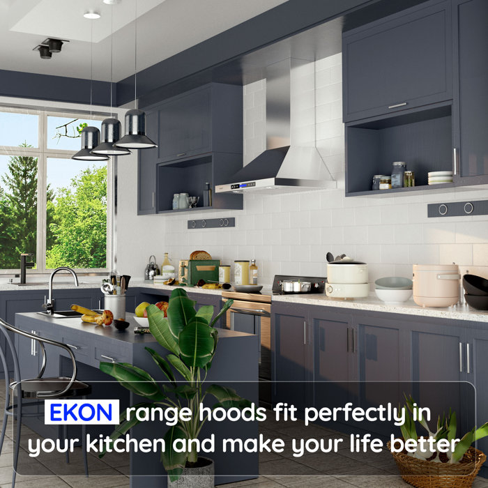 EKON KITCHEN EXPERT 30 Inches 900 Cubic Feet Per Minute CFM Convertible
